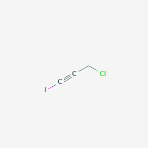 molecular formula C3H2ClI B094466 Propyne, 3-chloro-1-iodo- CAS No. 109-71-7
