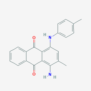 molecular formula C22H18N2O2 B094475 1-Amino-2-methyl-4-((4-methylphenyl)amino)anthraquinone CAS No. 116-77-8