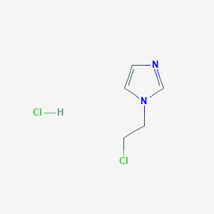 molecular formula C5H8Cl2N2 B094504 1-(2-chloroethyl)-1H-imidazole hydrochloride CAS No. 18994-78-0