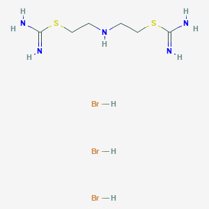 molecular formula C6H18Br3N5S2 B009451 Pseudourea, 2,2'-(iminodiethylene)bis(2-thio-, trihydrobromide CAS No. 100524-52-5