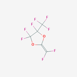 molecular formula C5F8O2 B094517 2-(Difluoromethylene)-4,4,5-trifluoro-5-(trifluoromethyl)-1,3-dioxolane CAS No. 17256-52-9