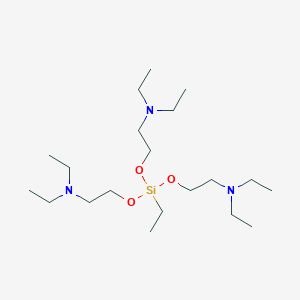 molecular formula C20H47N3O3Si B094527 Ethyltris(2-diethylaminoethoxy)silane CAS No. 17146-75-7