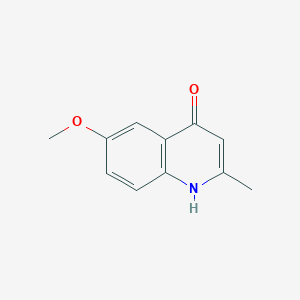 molecular formula C11H11NO2 B094542 6-甲氧基-2-甲基喹啉-4-醇 CAS No. 15644-90-3