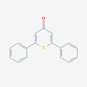 molecular formula C17H12OS B094606 2,6-二苯基-4H-硫杂吡喃-4-酮 CAS No. 1029-96-5