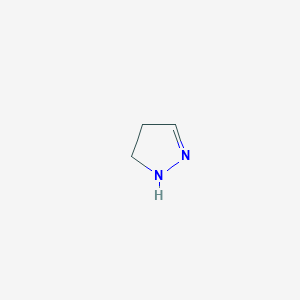 molecular formula C3H6N2 B094618 2-吡唑烯 CAS No. 109-98-8