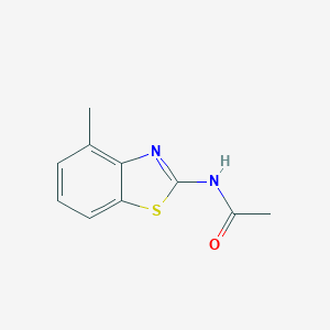 molecular formula C10H10N2OS B009465 N-(4-methyl-1,3-benzothiazol-2-yl)acetamide CAS No. 100817-89-8