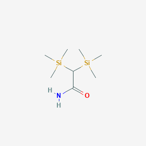 molecular formula C8H21NOSi2 B094654 2,2-双(三甲基甲硅烷基)乙酰胺 CAS No. 17879-45-7