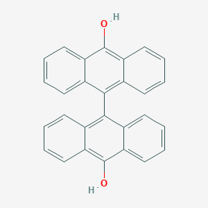molecular formula C28H18O2 B094676 10-(10-Hydroxyanthracen-9-yl)anthracen-9-ol CAS No. 16014-05-4