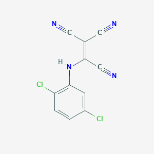 molecular formula C11H4Cl2N4 B009468 (2,5-Dichloroanilino)ethenetricarbonitrile CAS No. 106484-97-3
