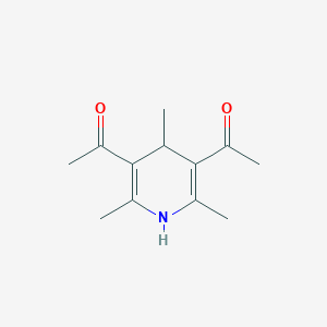 molecular formula C12H17NO2 B094718 3,5-Diacetyl-2,4,6-trimethyl-1,4-dihydropyridine CAS No. 1081-09-0