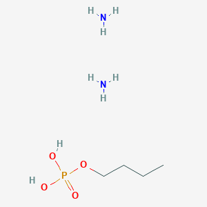 molecular formula C4H17N2O4P B094720 Phosphoric acid, monobutyl ester, diammonium salt CAS No. 18924-98-6