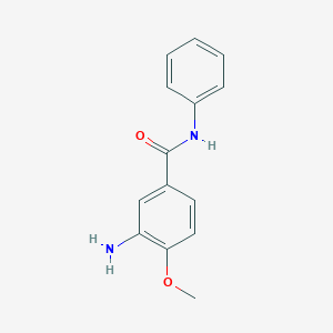 molecular formula C14H14N2O2 B094723 3-Amino-4-methoxybenzanilide CAS No. 120-35-4