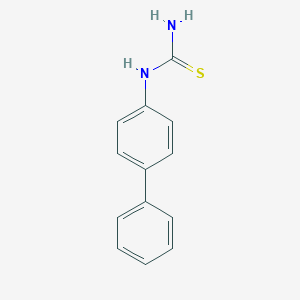 molecular formula C13H12N2S B094739 Urea, 1-(4-biphenylyl)-2-thio- CAS No. 19250-03-4