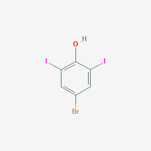 molecular formula C6H3BrI2O B094749 4-Bromo-2,6-diiodophenol CAS No. 15459-51-5