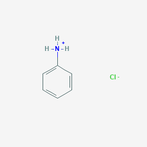 molecular formula C6H8ClN<br>C6H7N . HCl<br>C6H8ClN B094754 苯胺盐酸盐 CAS No. 142-04-1