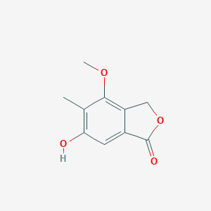 molecular formula C10H10O4 B094760 6-Hydroxy-4-methoxy-5-methyl-3H-2-benzofuran-1-one CAS No. 17811-36-8