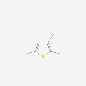 molecular formula C5H4I2S B094763 2,5-Diiodo-3-methylthiophene CAS No. 16488-60-1