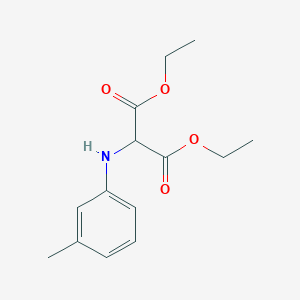 molecular formula C14H19NO4 B094766 Diethyl (3-methylanilino)propanedioate CAS No. 17033-61-3