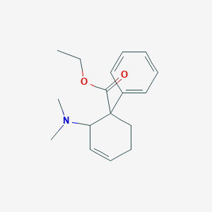 molecular formula C17H23NO2 B094779 2-(二甲氨基)-1-苯基环己-3-烯-1-甲酸乙酯 CAS No. 17243-69-5