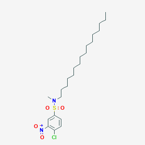 B094829 4-chloro-N-hexadecyl-N-methyl-3-nitrobenzenesulfonamide CAS No. 16383-08-7