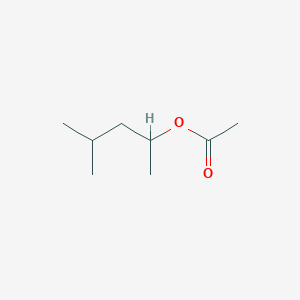 molecular formula C8H16O2<br>CH3COOCH(CH3)CH2CH(CH3)2<br>C8H16O2 B094903 1,3-二甲基丁基醋酸酯 CAS No. 108-84-9