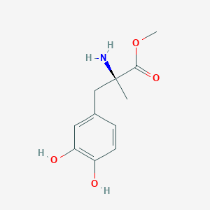 molecular formula C11H15NO4 B094928 （2S）-2-氨基-3-(3,4-二羟基苯基)-2-甲基丙酸甲酯 CAS No. 18181-08-3