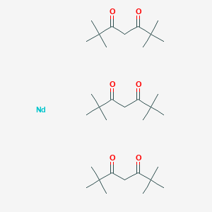 molecular formula C33H57NdO6 B094929 Tris(2,2,6,6-tetramethyl-3,5-heptanedionato)neodymium(III) CAS No. 15492-47-4