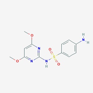 molecular formula C12H14N4O4S B094950 磺胺嘧啶 CAS No. 155-91-9