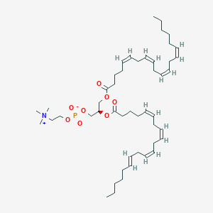 molecular formula C48H80NO8P B094983 [(2R)-2-[(5Z,8Z,11Z,14E)-icosa-5,8,11,14-tetraenoyl]oxy-3-[(5Z,8Z,11Z,14Z)-icosa-5,8,11,14-tetraenoyl]oxypropyl] 2-(trimethylazaniumyl)ethyl phosphate CAS No. 17688-29-8