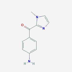 molecular formula C11H11N3O B009499 (4-氨基苯基)(1-甲基-1H-咪唑-2-基)甲酮 CAS No. 110698-60-7