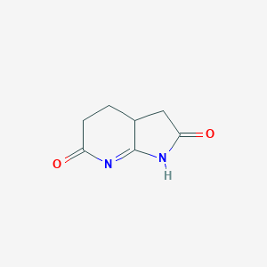 B095024 3,3a,4,5-Tetrahydro-1H-pyrrolo[2,3-b]pyridine-2,6-dione CAS No. 17384-56-4