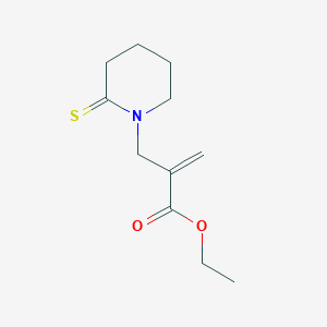 B009504 Ethyl 2-[(2-sulfanylidenepiperidin-1-yl)methyl]prop-2-enoate CAS No. 105284-82-0