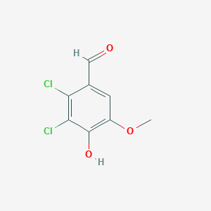 molecular formula C8H6Cl2O3 B095050 5,6-二氯香草醛 CAS No. 18268-69-4