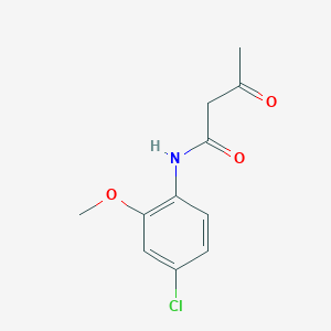 molecular formula C11H12ClNO3 B095099 N-(4-氯-2-甲氧基苯基)-3-氧代丁酰胺 CAS No. 16539-51-8