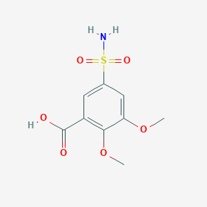 molecular formula C9H11NO6S B095123 2,3-二甲氧基-5-磺酰基苯甲酸 CAS No. 66644-80-2