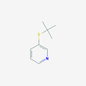 molecular formula C9H13NS B095149 Pyridine, 3-(tert-butylthio)- CAS No. 18794-30-4