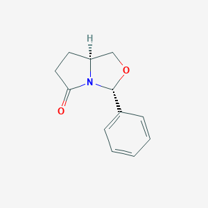 molecular formula C12H13NO2 B009519 (3R,7aS)-3-苯基四氢吡咯并[1,2-c]恶唑-5(3H)-酮 CAS No. 103201-79-2