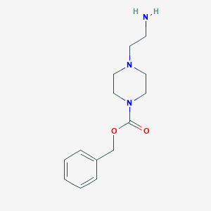 molecular formula C14H21N3O2 B009521 4-(2-aminoéthyl)pipérazine-1-carboxylate de benzyle CAS No. 104740-55-8