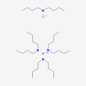 molecular formula C32H72AlLiN4 B095233 Aluminum;lithium;dibutylazanide CAS No. 15405-86-4