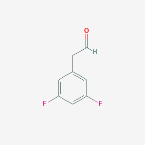 molecular formula C8H6F2O B009527 2-(3,5-二氟苯基)乙醛 CAS No. 109346-94-3