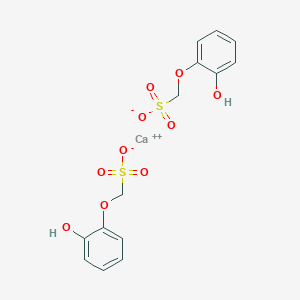 molecular formula C14H14CaO10S2 B095294 Calcium bis[(2-hydroxyphenoxy)methanesulfonate] CAS No. 17139-96-7