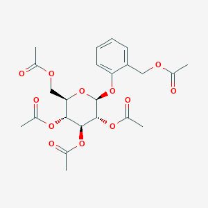 B095295 [(2R,3R,4S,5R,6S)-3,4,5-Triacetyloxy-6-[2-(acetyloxymethyl)phenoxy]oxan-2-yl]methyl acetate CAS No. 16643-37-1