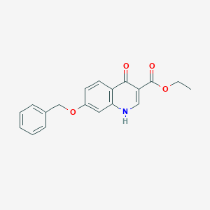 molecular formula C19H17NO4 B095298 Ethyl 7-(benzyloxy)-4-hydroxyquinoline-3-carboxylate CAS No. 17825-15-9