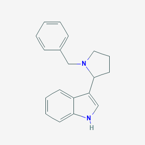 molecular formula C19H20N2 B095303 3-(1-benzylpyrrolidin-2-yl)-1H-indole CAS No. 19137-96-3