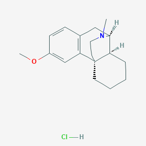molecular formula C18H26ClNO B095338 右美沙芬盐酸盐 CAS No. 18609-21-7