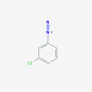 molecular formula C6H4ClN2+ B095341 3-氯苯重氮 CAS No. 17333-84-5