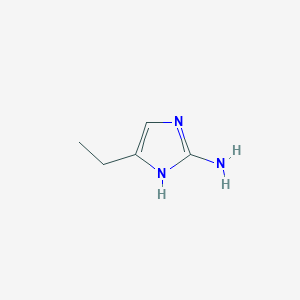 molecular formula C5H9N3 B095371 4-乙基-1H-咪唑-2-胺 CAS No. 19552-53-5