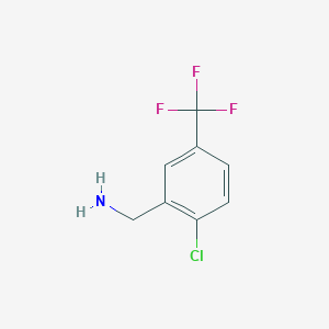 molecular formula C8H7ClF3N B095372 2-氯-5-(三氟甲基)苄胺 CAS No. 15996-78-8