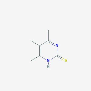 molecular formula C7H10N2S B095379 4,5,6-Trimethyl-pyrimidine-2-thiol CAS No. 17697-92-6