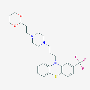 molecular formula C26H32F3N3O2S B095392 Oxaflumazine CAS No. 16498-21-8